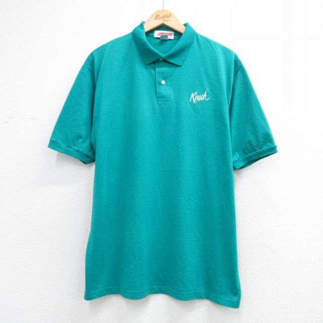 ジャージーズ 90s 半袖ポロシャツ キルシュ グリーン メンズL相当 | 古着