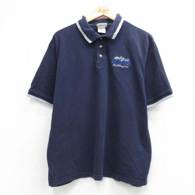 古着通販 XL☆古着 半袖 ポロ シャツ メンズ 00年代 00s ディズニー
