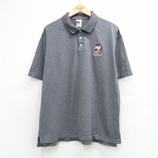 古着通販 XL☆古着 リー Lee 半袖 ポロ シャツ メンズ 00年代 00s NHL