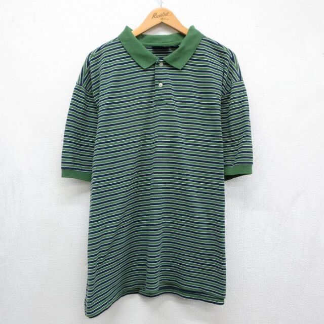 古着通販 XL☆古着 ベーシックエディションズ 半袖 ポロ シャツ メンズ