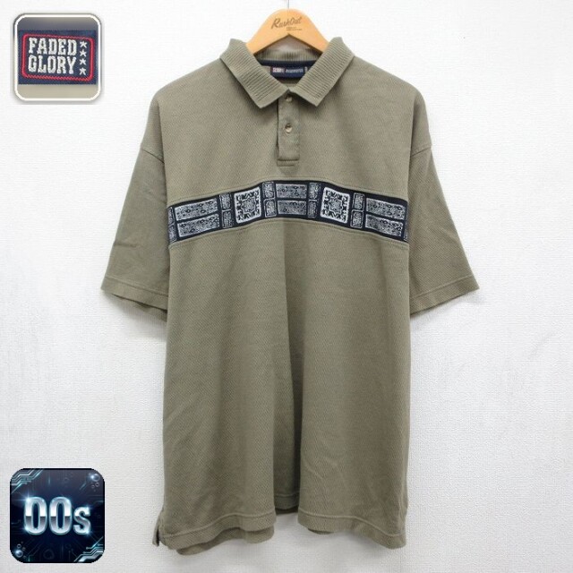 FADED GLORY 00s 半袖ポロシャツ カーキ メンズXL相当 | 古着