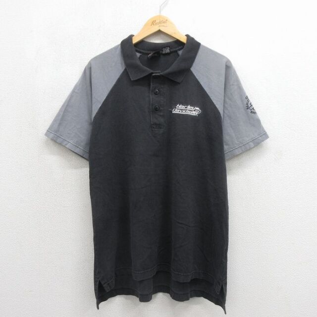 古着通販 L☆古着 半袖 ポロ シャツ メンズ 90年代 90s ディズニー