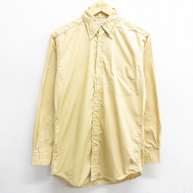 長袖シャツ イエロー M | 古着