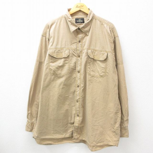 レッドヘッド 00s 長袖シャツ ベージュ XL | 古着