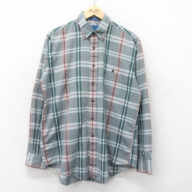 タウンクラフト 90s 長袖シャツ グリーンチェック XL | 古着