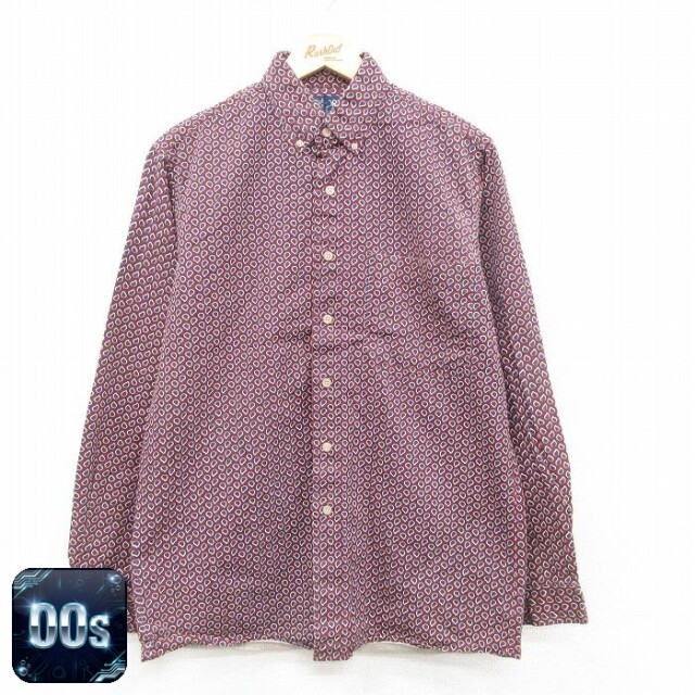【50%OFF】00s 長袖シャツ バーガンディ L | 古着