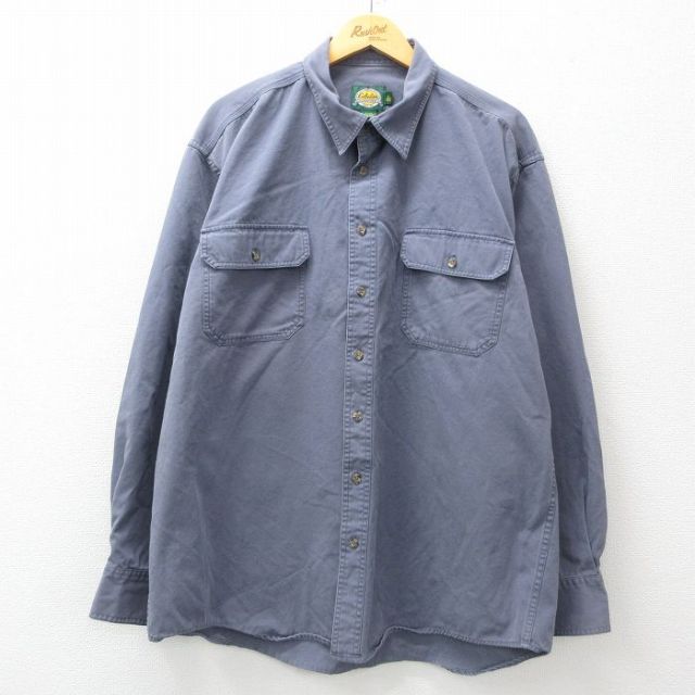 カベラス 00s 長袖シャツ ネイビー XL | 古着
