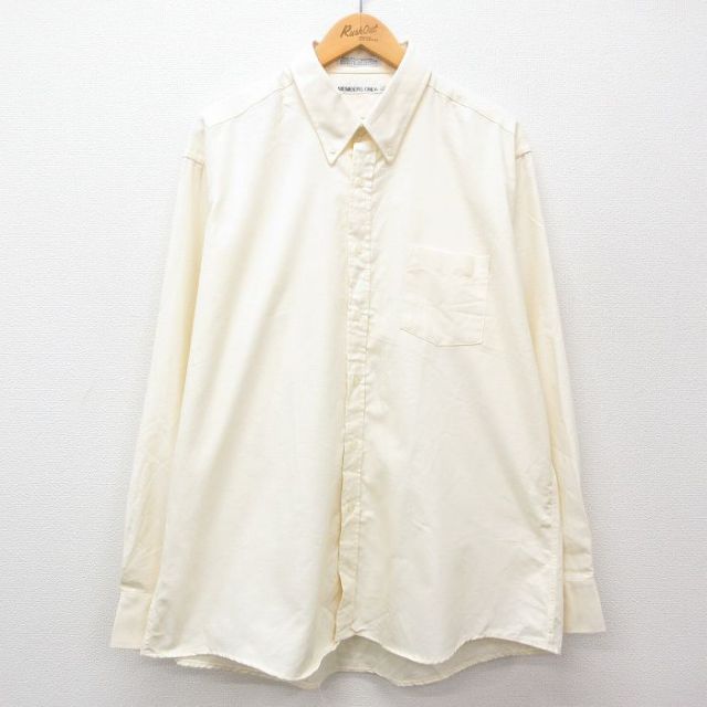【50%OFF】メンバーズオンリー 90s 長袖シャツ イエロー XL | 古着