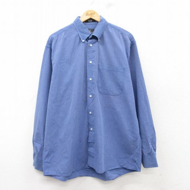 長袖シャツ ネイビー M | 古着