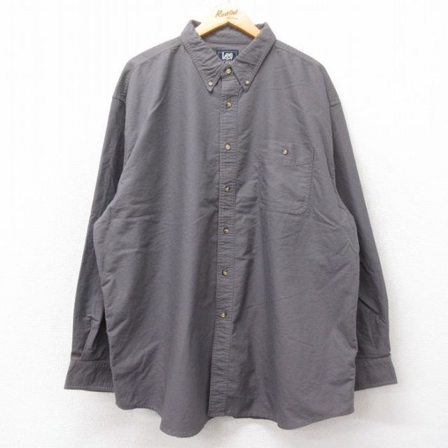 リー 00s 長袖シャツ グレー XL | 古着