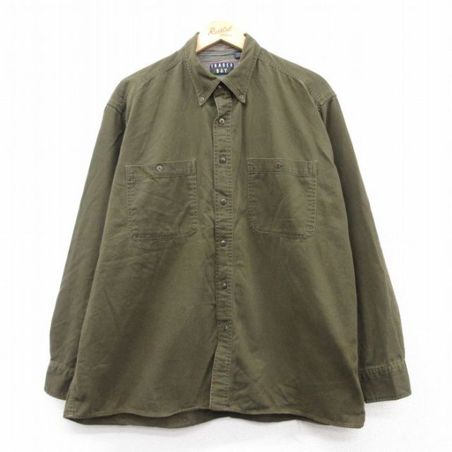 00s 長袖シャツ デニム グリーン XL | 古着