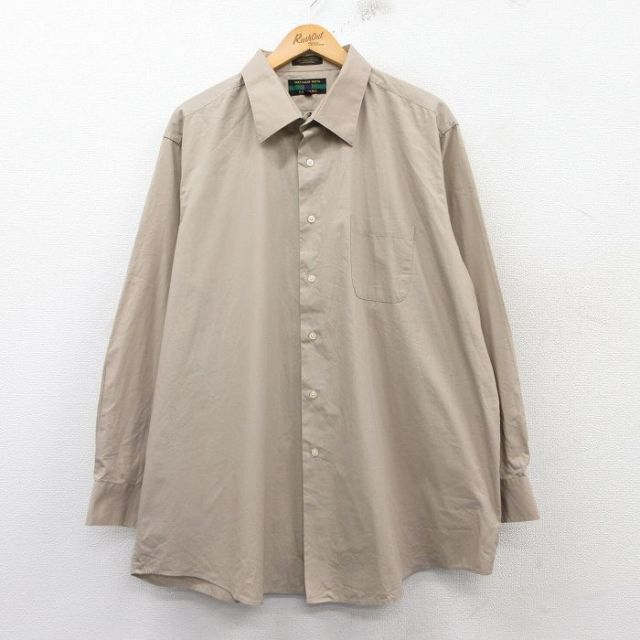 00s 長袖シャツ ベージュ XL | 古着