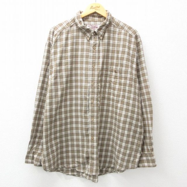 Wrangler 長袖シャツ グリーンチェック XL | 古着