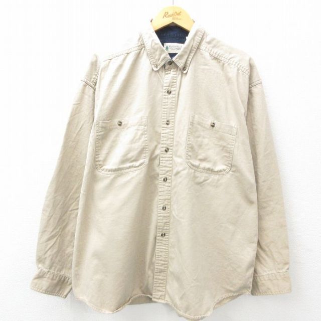 00s 長袖シャツ ベージュ XL | 古着