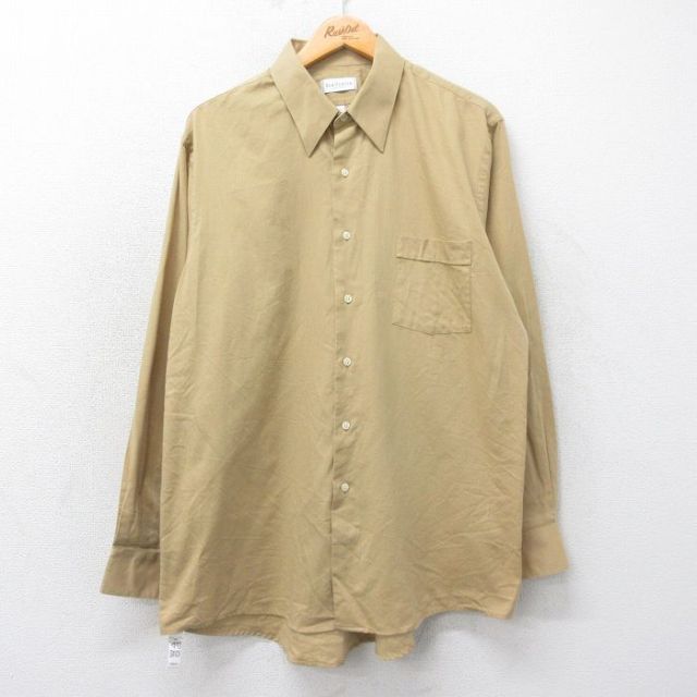バンヒューセン 00s 長袖シャツ カーキ XL | 古着