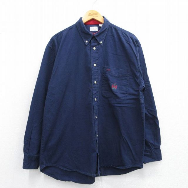 ビューグルボーイ 長袖シャツ ネイビー XL | 古着