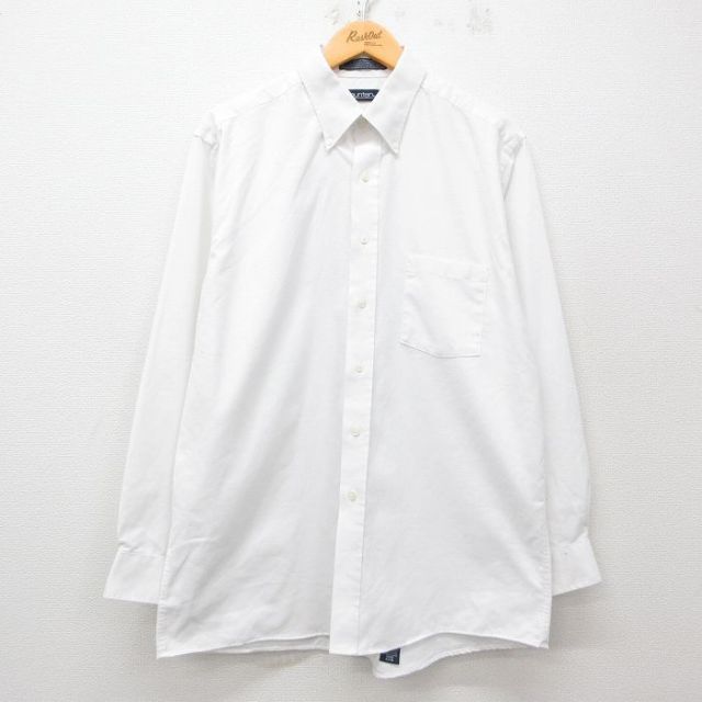 【50%OFF】XL★古着 ピューリタン 長袖 シャツ メンズ 00年代 00s ボタンダウン 白 ホワイト 25apr21 中古 トップス