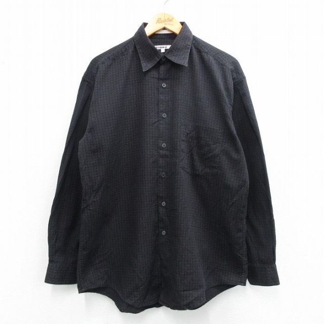 古着通販 L☆古着 ペリーエリス 長袖 シャツ メンズ 90年代 90s 総柄 古着通販 L☆古着 ペリーエリス 長袖 シャツ メンズ 90年代 90s 総柄