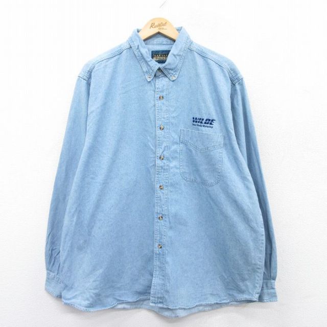 00s 長袖シャツ WILDE ネイビー XL | 古着
