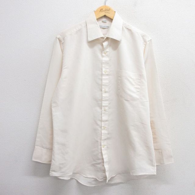 バンヒューセン 90s 長袖シャツ ベージュ XL | 古着