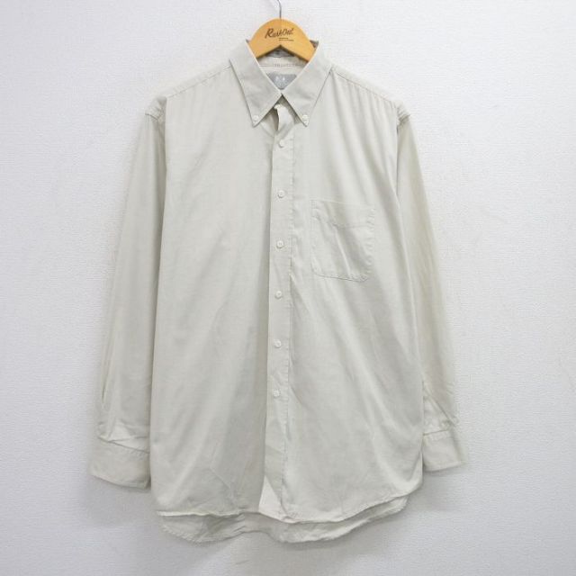 90s 長袖シャツ ベージュ XL | 古着