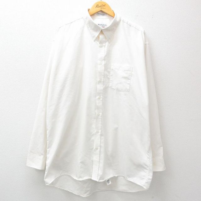 マンハッタン 90s 長袖シャツ ホワイト XL | 古着