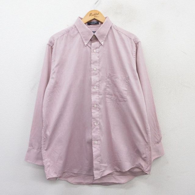 バンヒューセン 90s 長袖シャツ オックスフォード ピンク XL | 古着