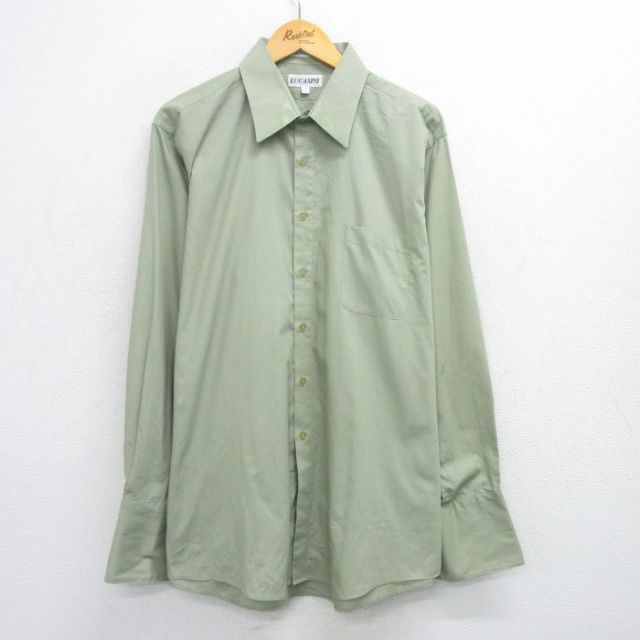 長袖シャツ グリーン XL | 古着