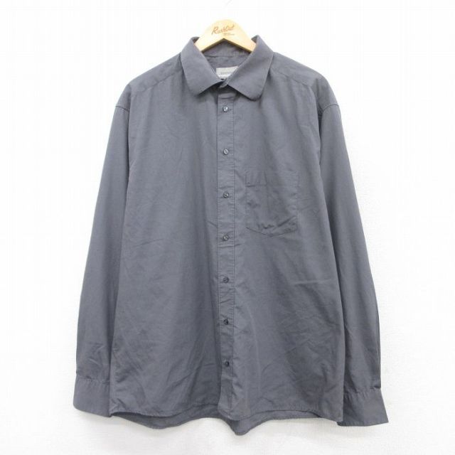 長袖シャツ グレー XL | 古着