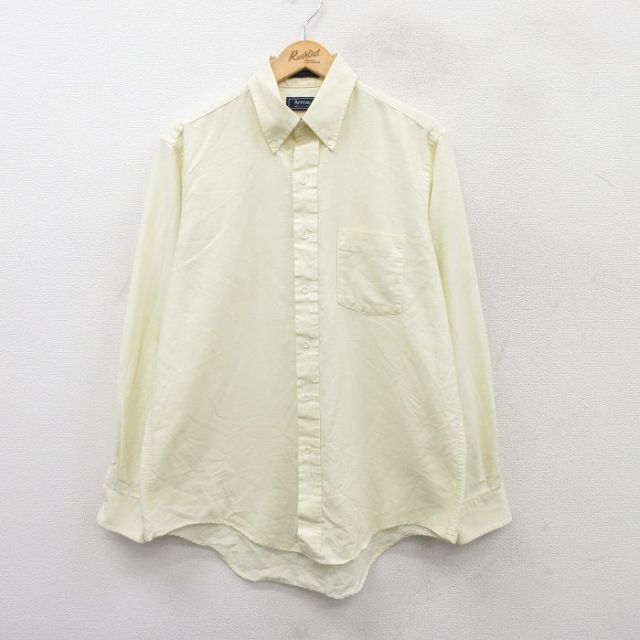 アロー 90s 長袖シャツ オックスフォード イエロー XL | 古着