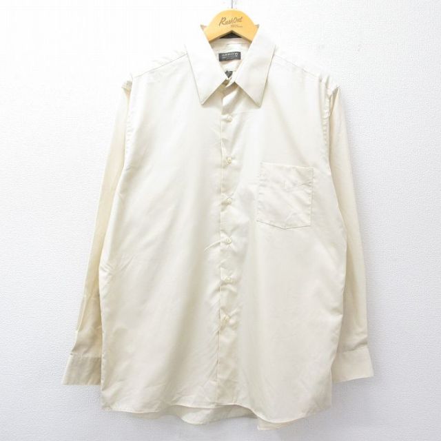 【20%OFF】XL★古着 アロー 長袖 シャツ メンズ 薄ベージュ カーキ 25oct01 中古 トップス