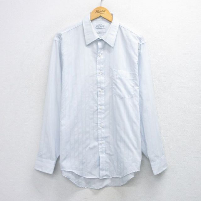 アロー 90s 長袖シャツ ストライプ ネイビー XL | 古着