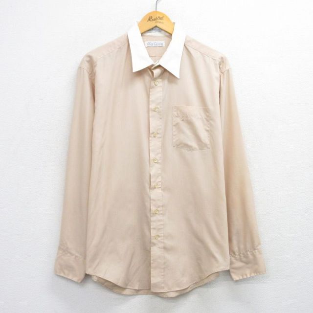 90s 長袖シャツ ベージュ XL | 古着