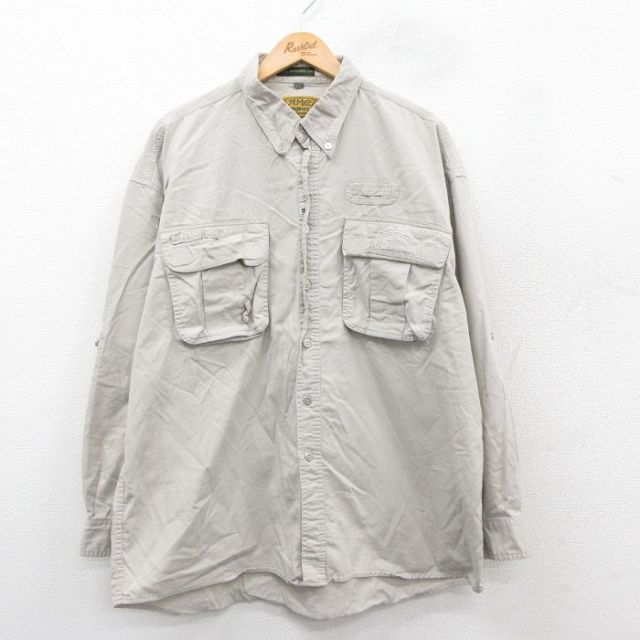 90s 長袖シャツ GAMEL TROPHY ベージュ XL | 古着