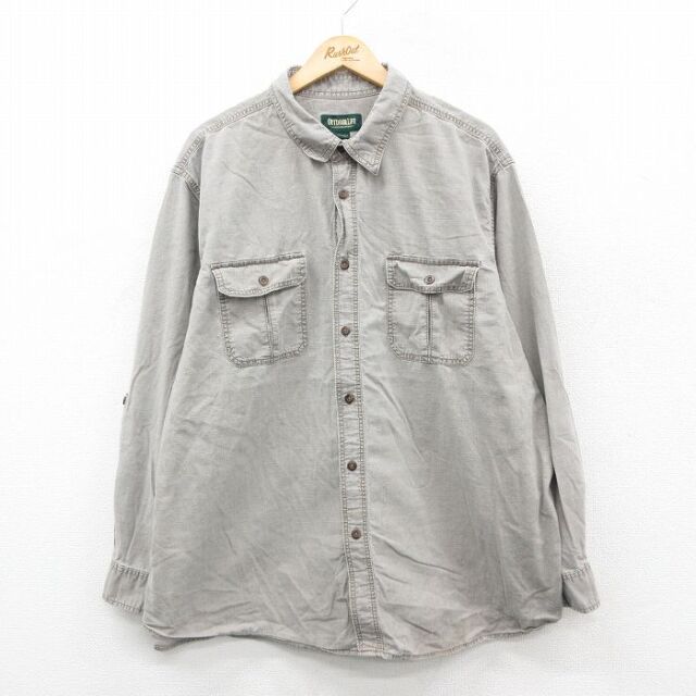 長袖シャツ グレー XL | 古着