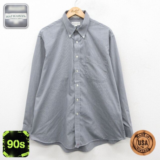 【50%OFF】90s 長袖シャツ ブラック XL | 古着