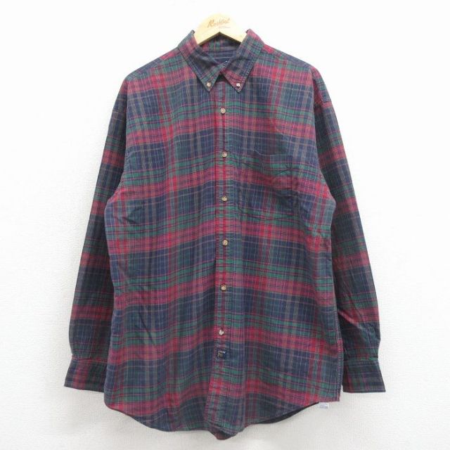90s 長袖シャツ チェック グリーン XL | 古着