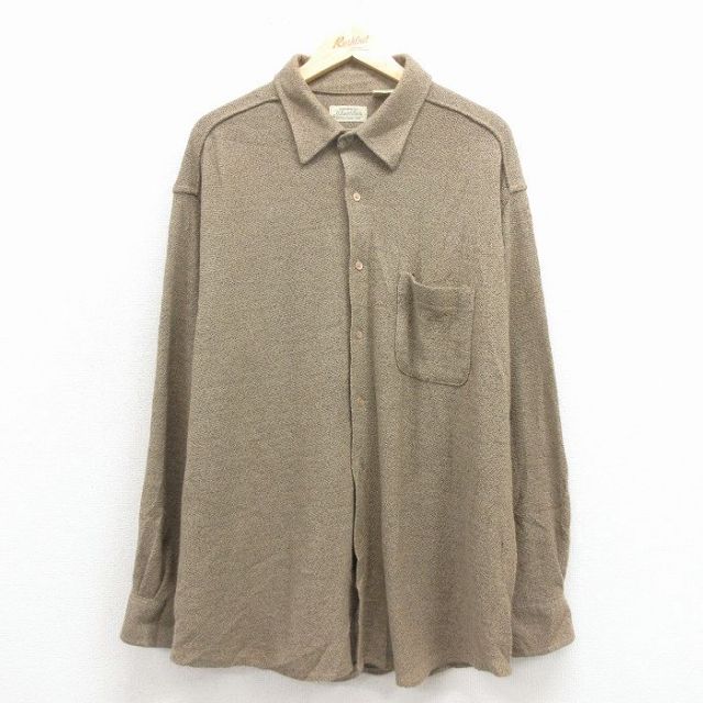 セントジョンズベイ 00s 長袖シャツ ブラウン XL | 古着