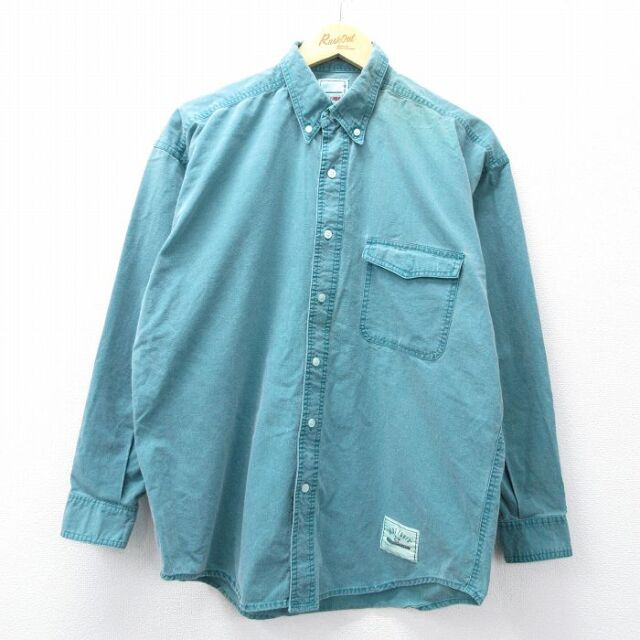 長袖シャツ グリーン XL | 古着