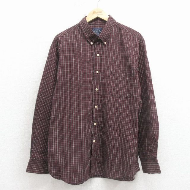 ベーシックエディションズ 90s 長袖シャツ エンジチェック XL | 古着