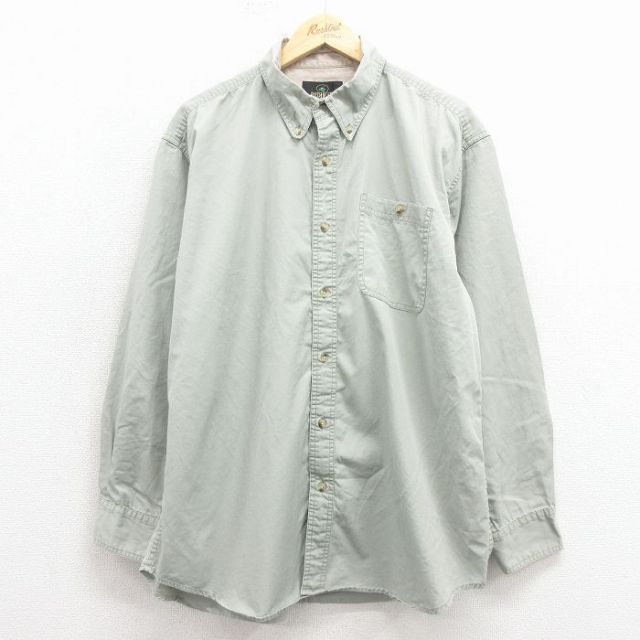 00s 長袖シャツ ライトグリーン XL | 古着