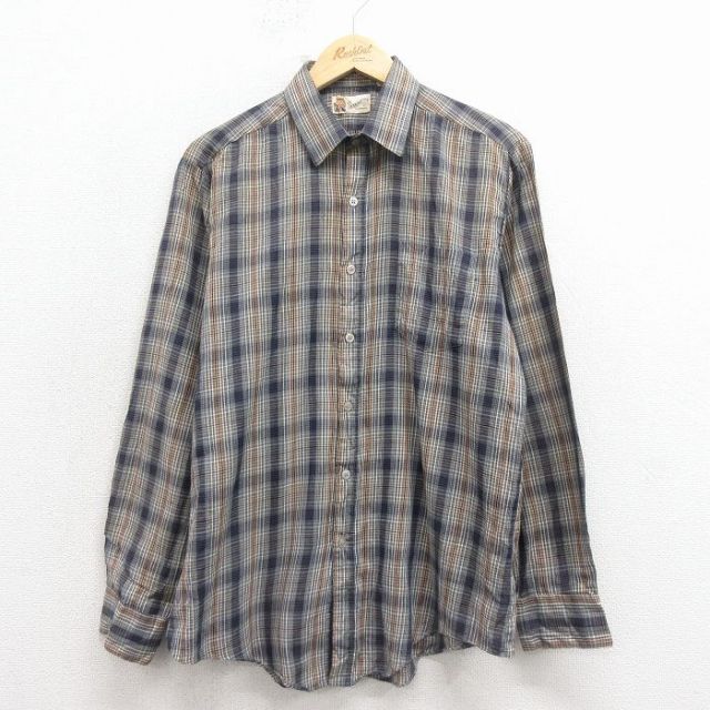 ケニントン 80s 長袖シャツ 濃緑チェック M | 古着