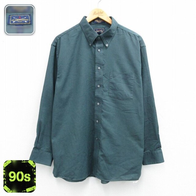 【50%OFF】アロー 90s 長袖シャツ グリーン XL | 古着