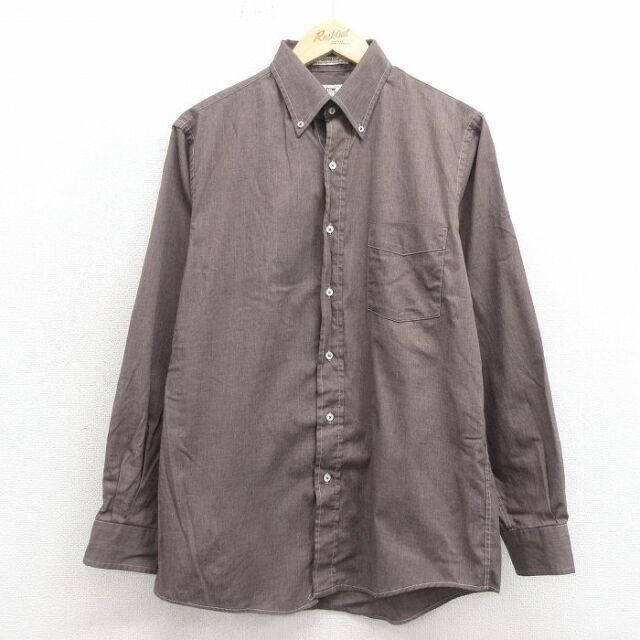 アロー 90s 長袖シャツ ブラウン M | 古着
