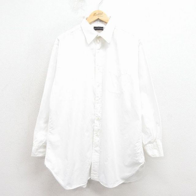 サックスフィフスアベニュー 80s 長袖シャツ ホワイト XL | 古着
