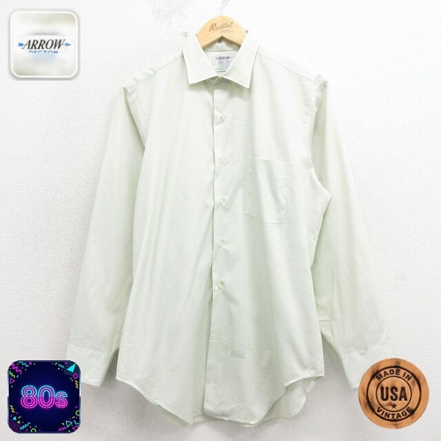 【50%OFF】アロー 80s 長袖シャツ グリーン M | 古着