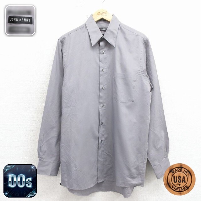 【50%OFF】00s 長袖シャツ グレー L | 古着