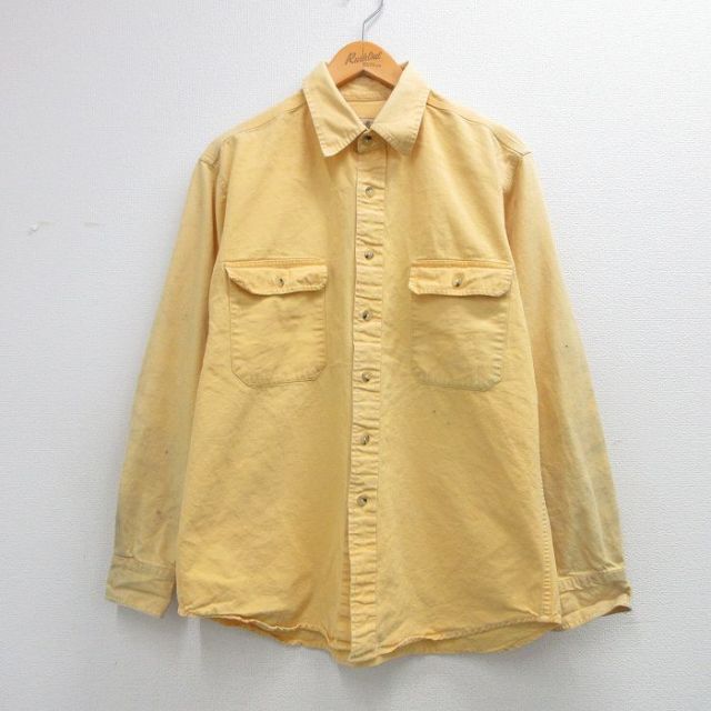 カベラス 80s 長袖シャツ イエロー XL | 古着