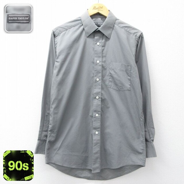 【50%OFF】90s 長袖シャツ グレー L | 古着