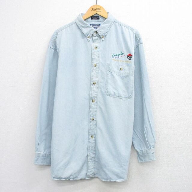 リー 00s 長袖シャツ ピザハット ネイビー XL | 古着
